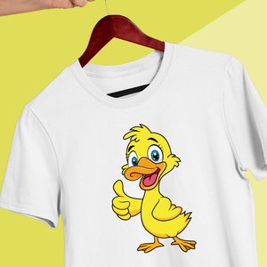 Cool Funny Duck Cartoon Design Cut Files SVG Vector for Cricut and Silhouette Boys and Girls