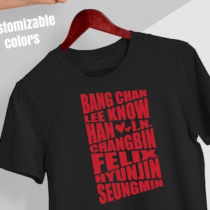 Digital Stray Kids Mitgliedsnamen - Bang Chan Lee Weiß Han I.N. Felix Hyunjin Seungmin - Layered svg Vektorschnitt Datei für Cricut & Silhouette