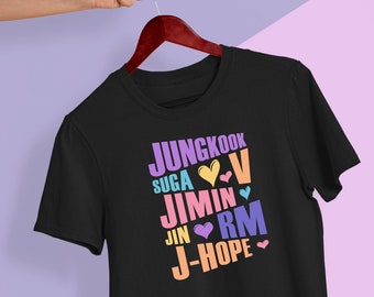 Digital BTS Names Design - Jungkook Jimin Jin J-hope RM Suga