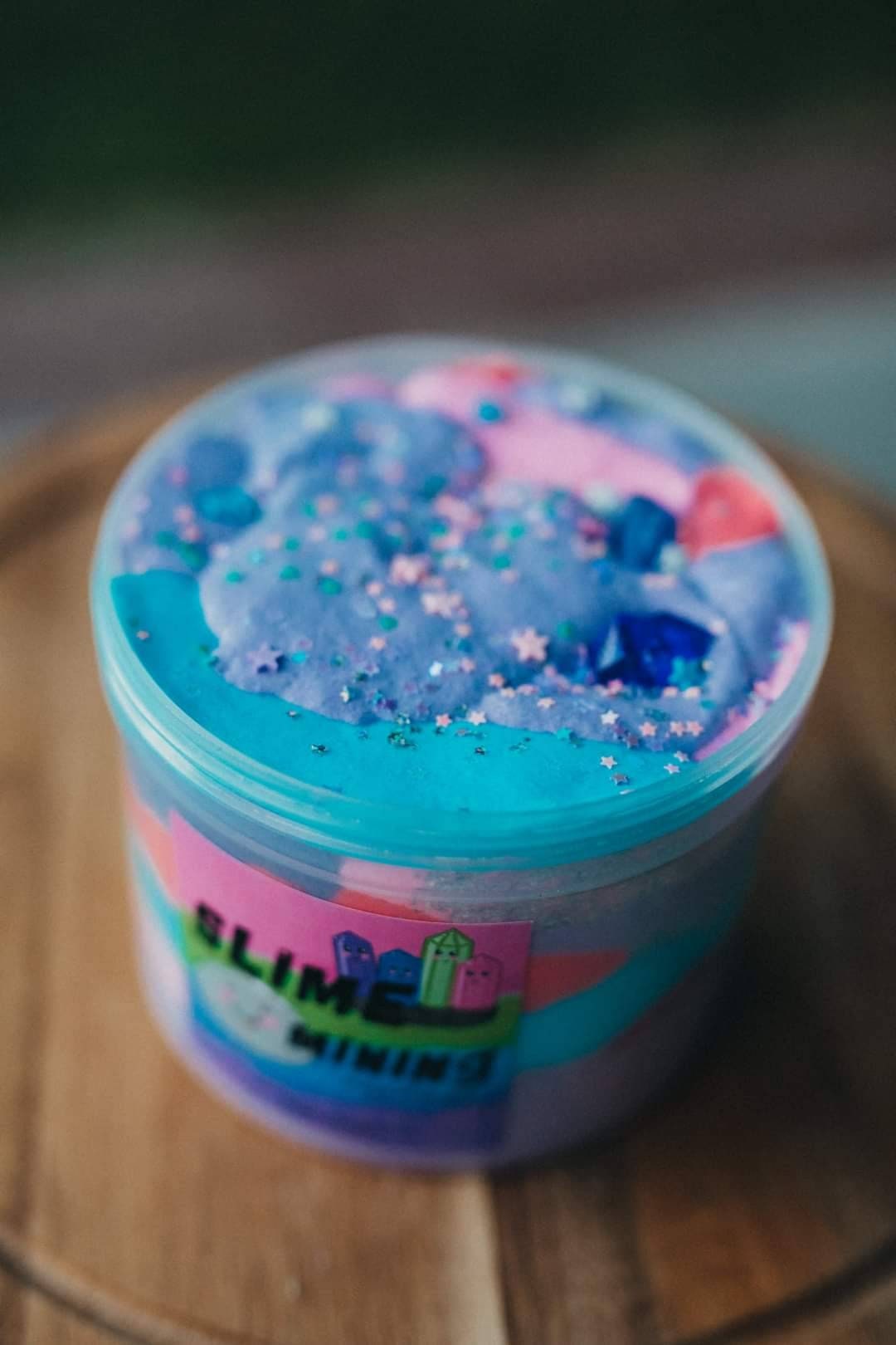 Slime Mining 32 Oz Slime With 1820 Stonesgalaxy Milk Etsy