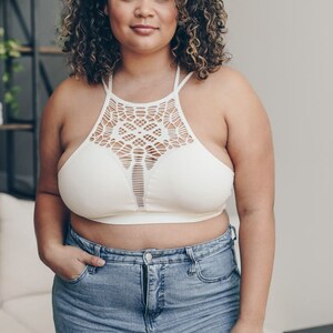 Plus Size High Neck Bralette