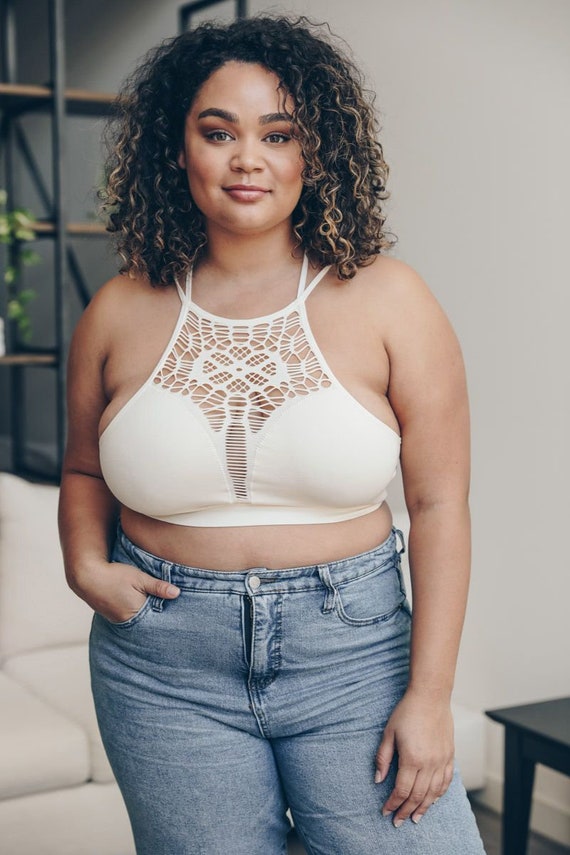 Plus Size High Neck Bralette -  Canada