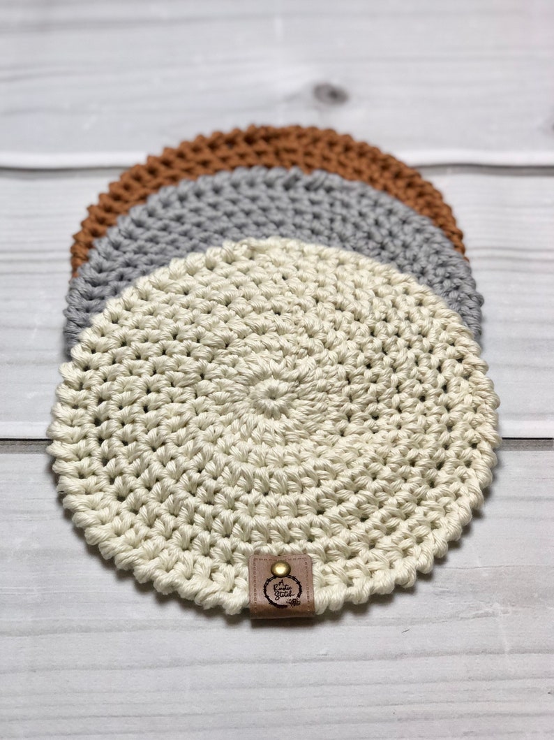 Ridgeway Round Trivet / Crochet Potholder / Farmhouse Trivet / Etsy