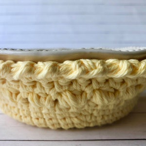 Decorative Crochet Chunky Bowl Cozy Pattern / Crochet Hot Pad / Hot Bowl Cozy