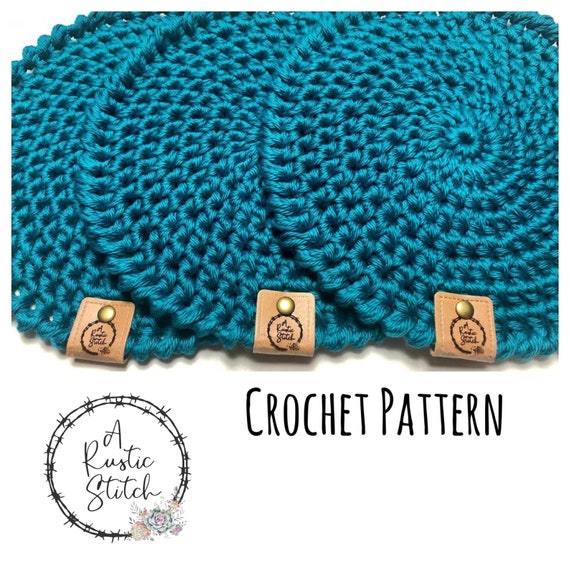 DIY Crochet Pattern Crochet Trivet Pattern Crochet Coaster Pattern Crochet  Hot Pad Pattern Crochet T-shirt Yarn Pattern 
