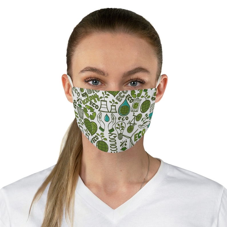 Protect The Environment Face Mask Environmental Ecology Face Etsy