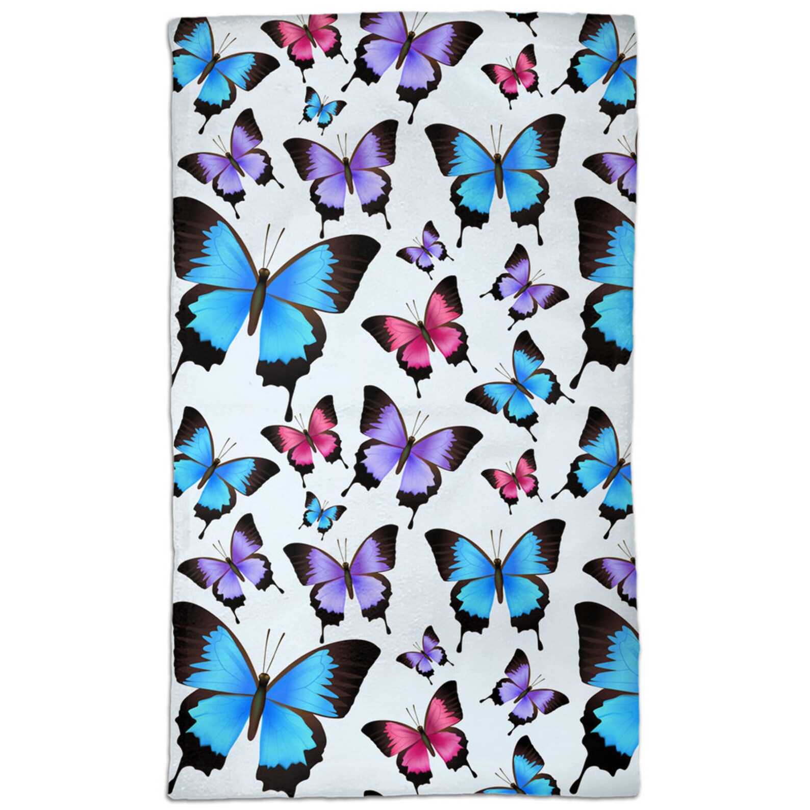 Butterfly Hand Towel Butterflies Bathroom Towel Floral Etsy