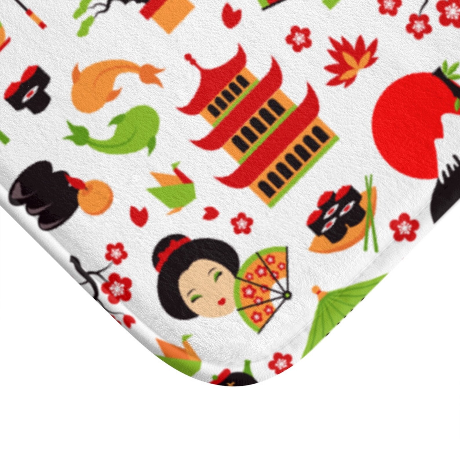 Japan Bath Mat Japanese Shower Rug Tokyo Koi Fish Bathroom Etsy