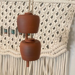 Handmade Ceramic Bell Chimes - Red Ceramic Bells, Ceramic Chimes, Handmade Bells