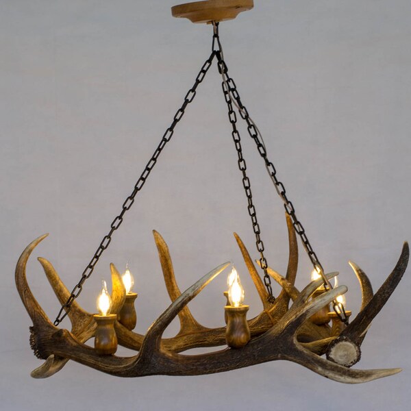 Antler Chandelier Etsy