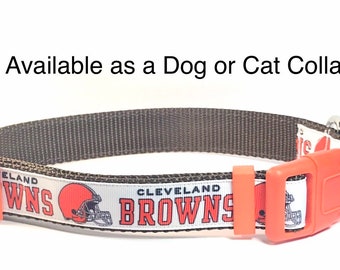 cleveland browns cat collar