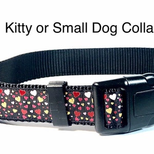 Red & Gold Hearts Collar