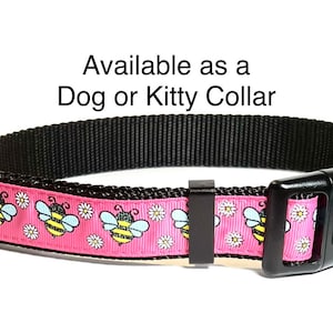 Pink Bee collar