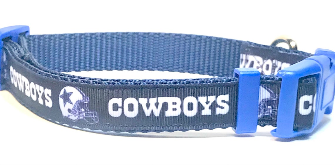 Dark Blue Cowboys Inspired Collar Etsy