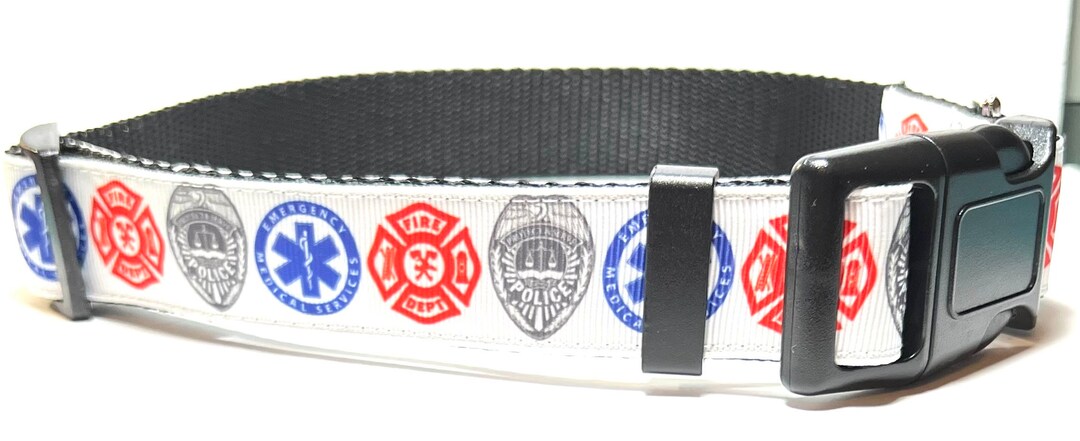 White First Responders Insignia Collar - Etsy