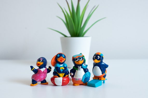 ★キュピプリンページ★ Винтажные Kinder Surprise Pingui Beach Penguins - 1994 Ferrero