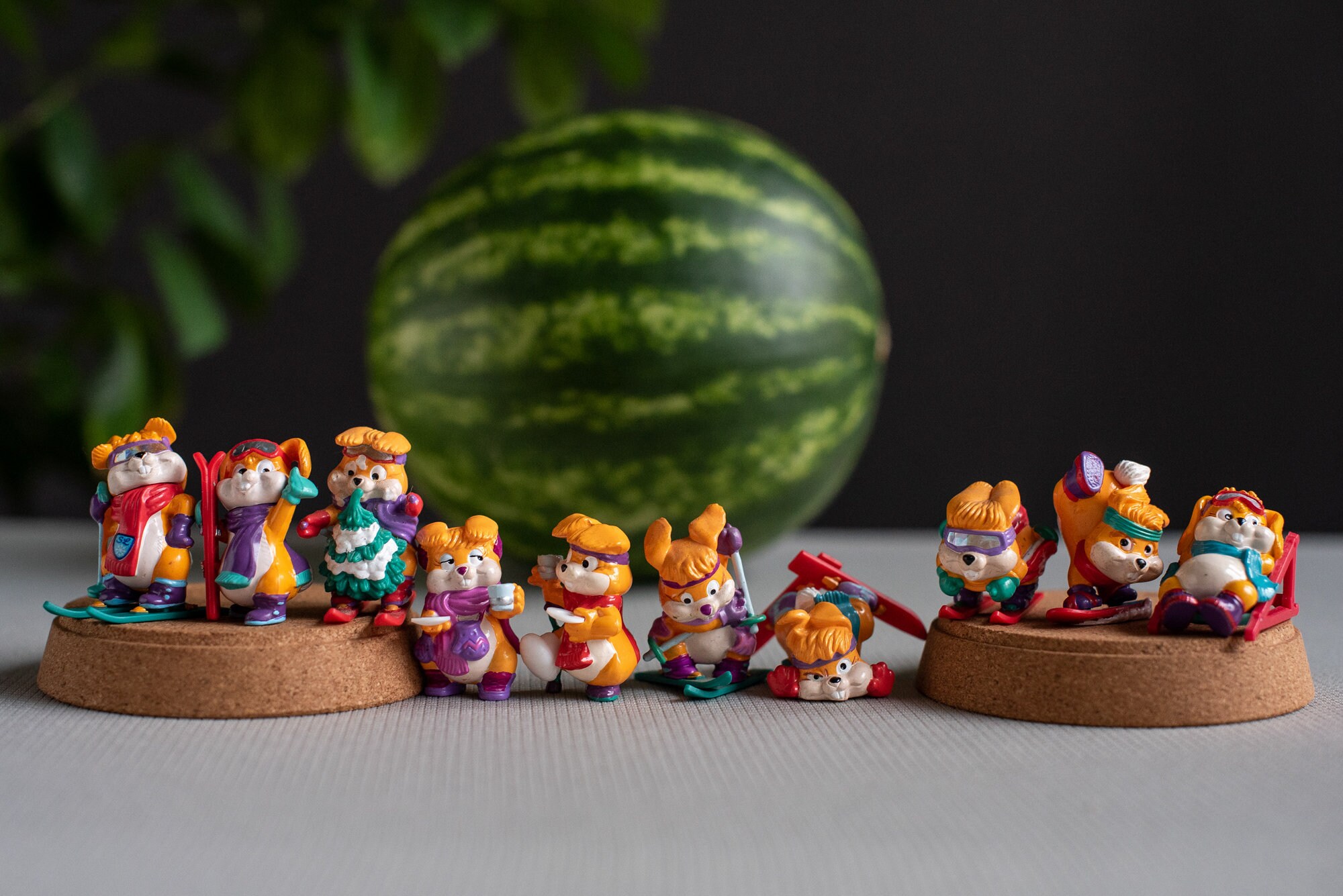 1996 Ferrero Kinder Surprise Vintage Hanny Bunny, лыжные кролики в