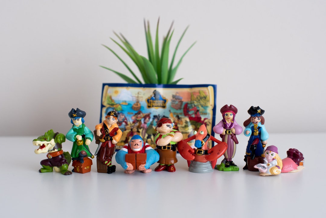 Vintage Ferrero Kinder Surprise Monsters and Pirates Figurines