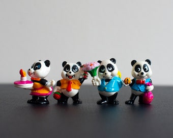 Винтажные фигурки панды из Kinder Surprise: коллекция для