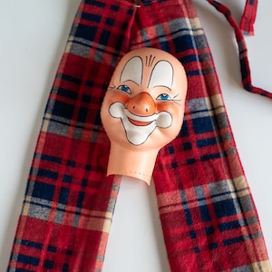 Vintage Clown Hand-Painted Face and trousers 60&#39;s years