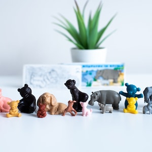 1994 - 1999 Ferrero Kinder Surprise Vintage Animal con figurine di neonati + carta originale (BPZ)