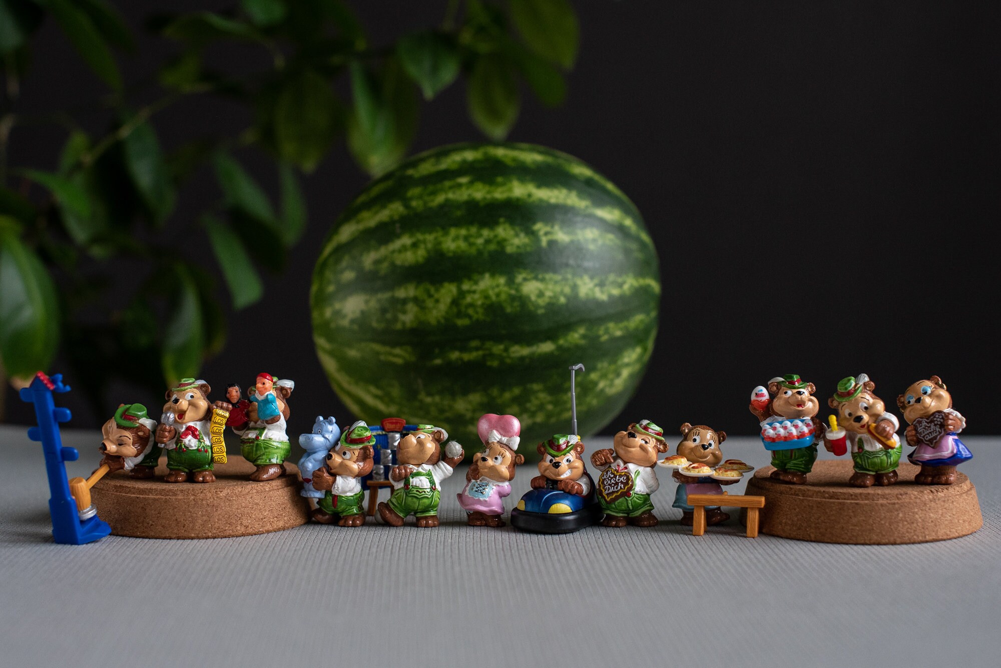 TORIART イタリア製　ヴィンテージ デイズニー　オーナメント 5点セット 1996 Ferrero Kinder Surprise Vintage Top Ten Teddies October Fest