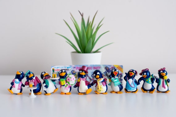 Винтажные фигурки пингвинов Ferrero Kinder Surprise 1994 года