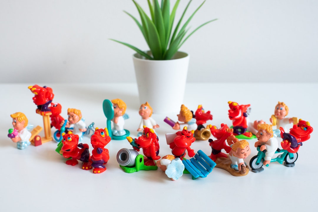 2002 Ferrero Kinder Surprise Vintage фигурки Ангела и Демона +