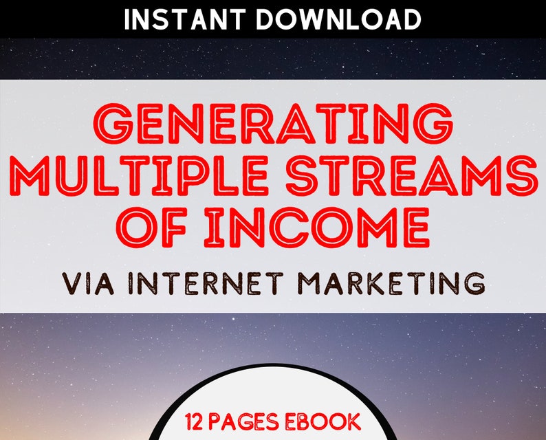 Generating Multiple Streams Of Income Via Internet Marketing  image 1
