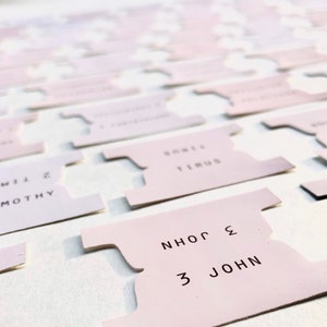 Dusty Pink Bible Tabs - 66 Book + 9 Blank Tabs | Bible Journaling, Bible Study, Bible Accessories, Modern Labels