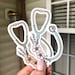 Floral Stethoscope Sticker - Nurse, Doctor, EMT, Dentist, Healthcare Hero, Essential Worker Laptop, Waterbottle, Journal Sticker