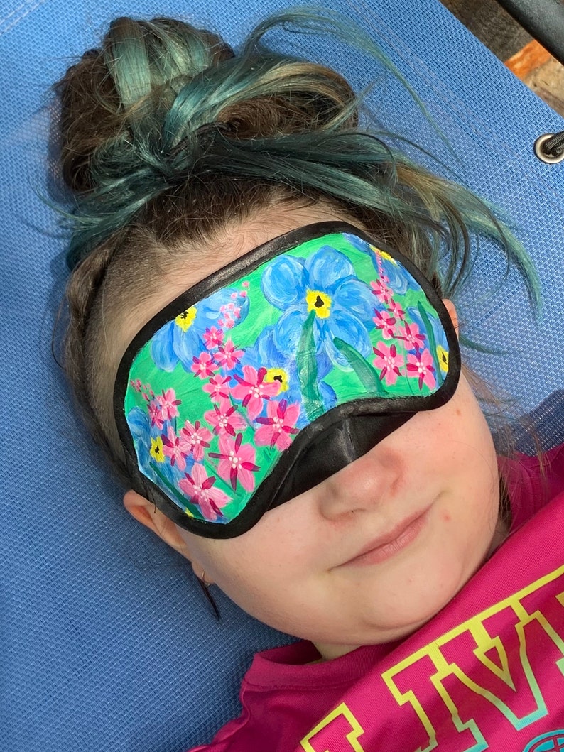 Hand Painted Eye Mask Meditation Mask Sleep Mask Functional Etsy