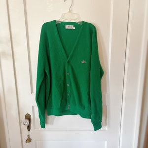 Lacoste green cardigan store
