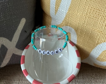 Word Beaded Bracelet