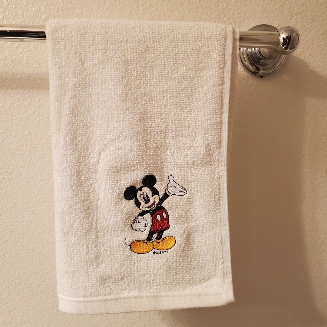 Mickey Mouse Hand Towel Etsy