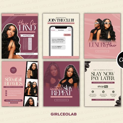 DIY Hair Pricelist Flyer Hair Sale Bundle Deals Hair Etsy