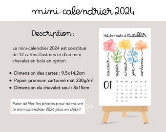 MINI-CALENDAR 2024 2 9.5x14.2cm -  Denmark