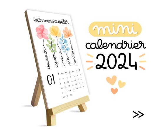 MINI-CALENDAR 2024 2 9.5x14.2cm 