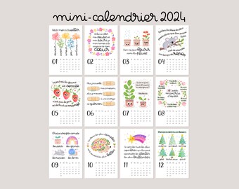 MINI-CALENDAR 2024 2 9.5x14.2cm 