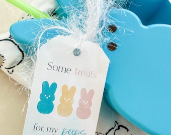 Instant Some treats for my peeps printable gift tags