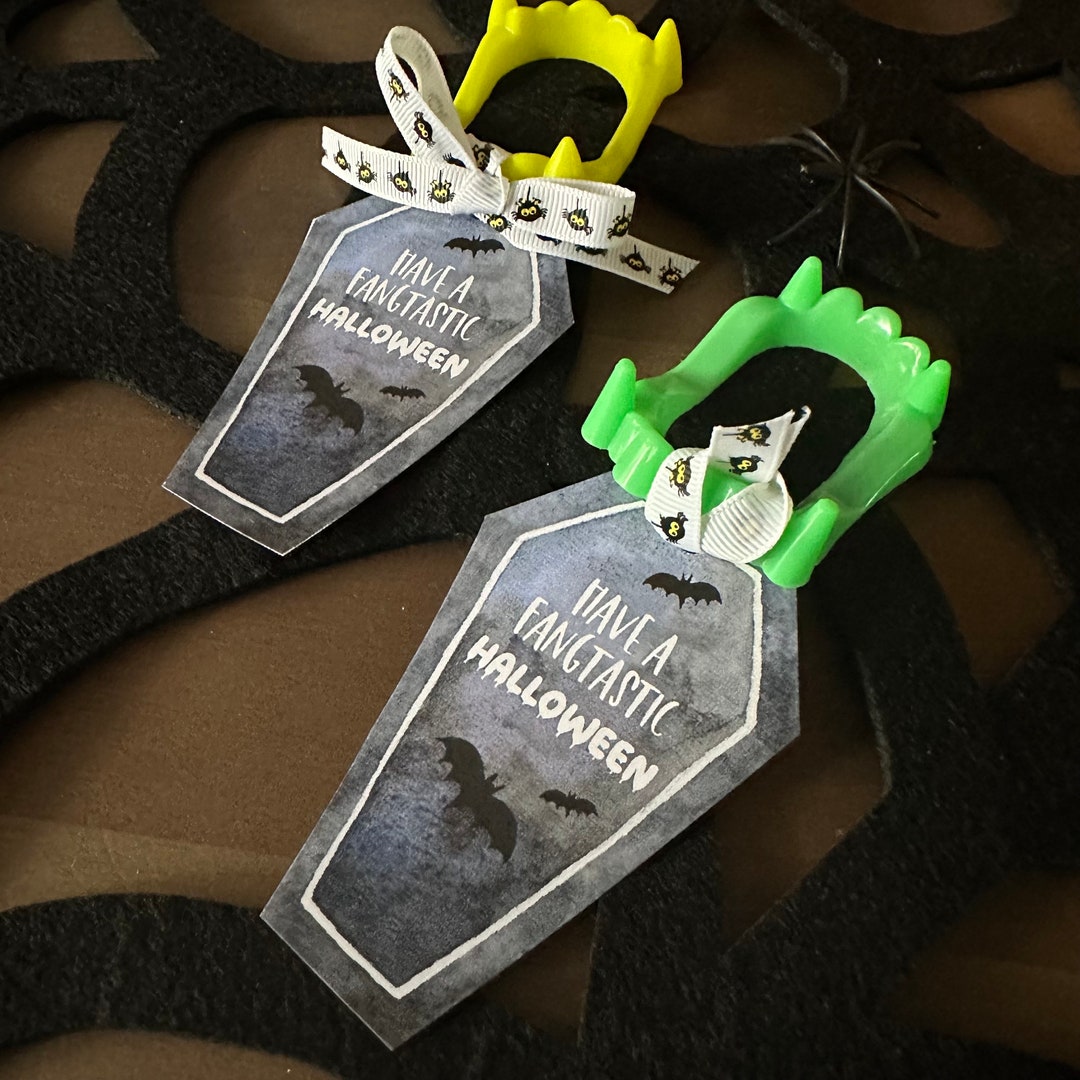 Instant Have a Fangtastic Halloween Printable Tags Classmate Gift or ...