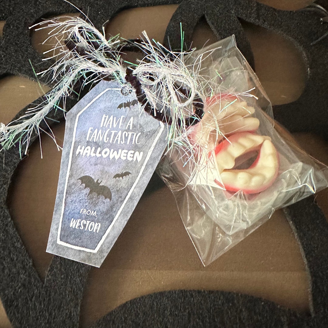 Personalized Have a Fangtastic Halloween Printable Tags - Etsy