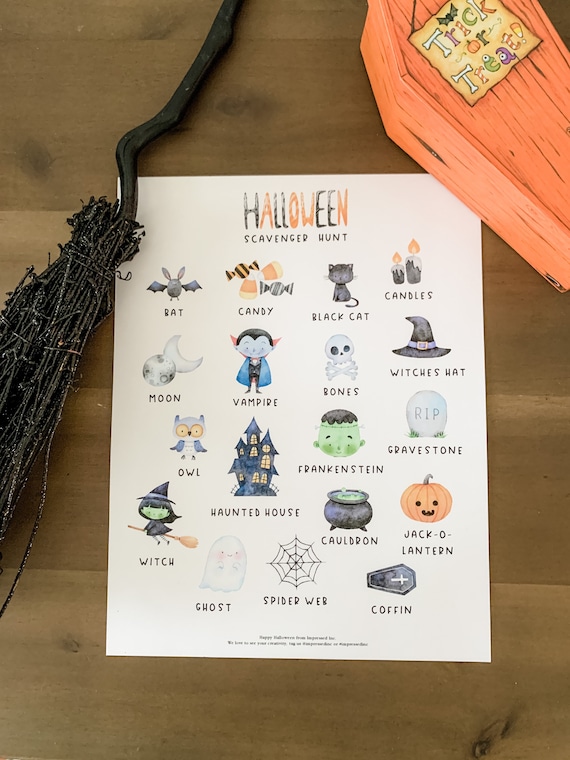 Halloween Scavenger Hunt Digital Download