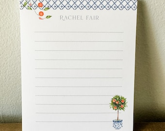 Citrus Garden Millennial Personalized notepad