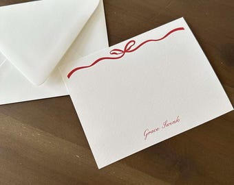 Bow A2 Notecards & envelopes