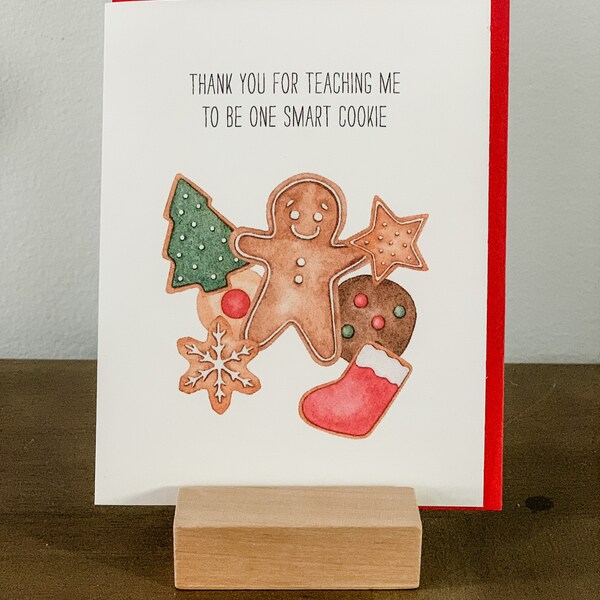 Smart Cookie, Teacher Holiday Card