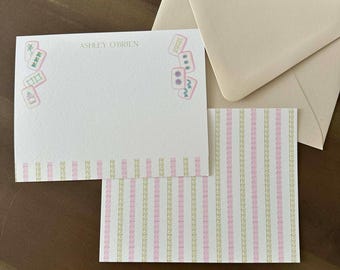 Mahjong A2 Notecards & Colored envelopes