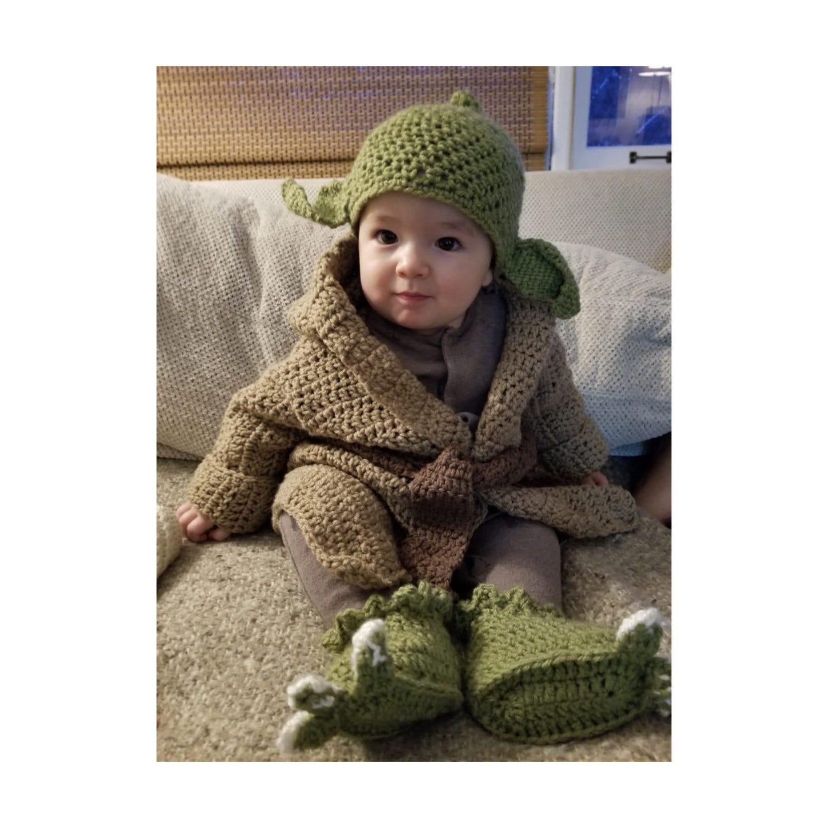 Relatieve grootte Maak een sneeuwpop deze Baby Yoda Outfit Handgemaakte Gehaakte Star Wars Mandalorian - Etsy België