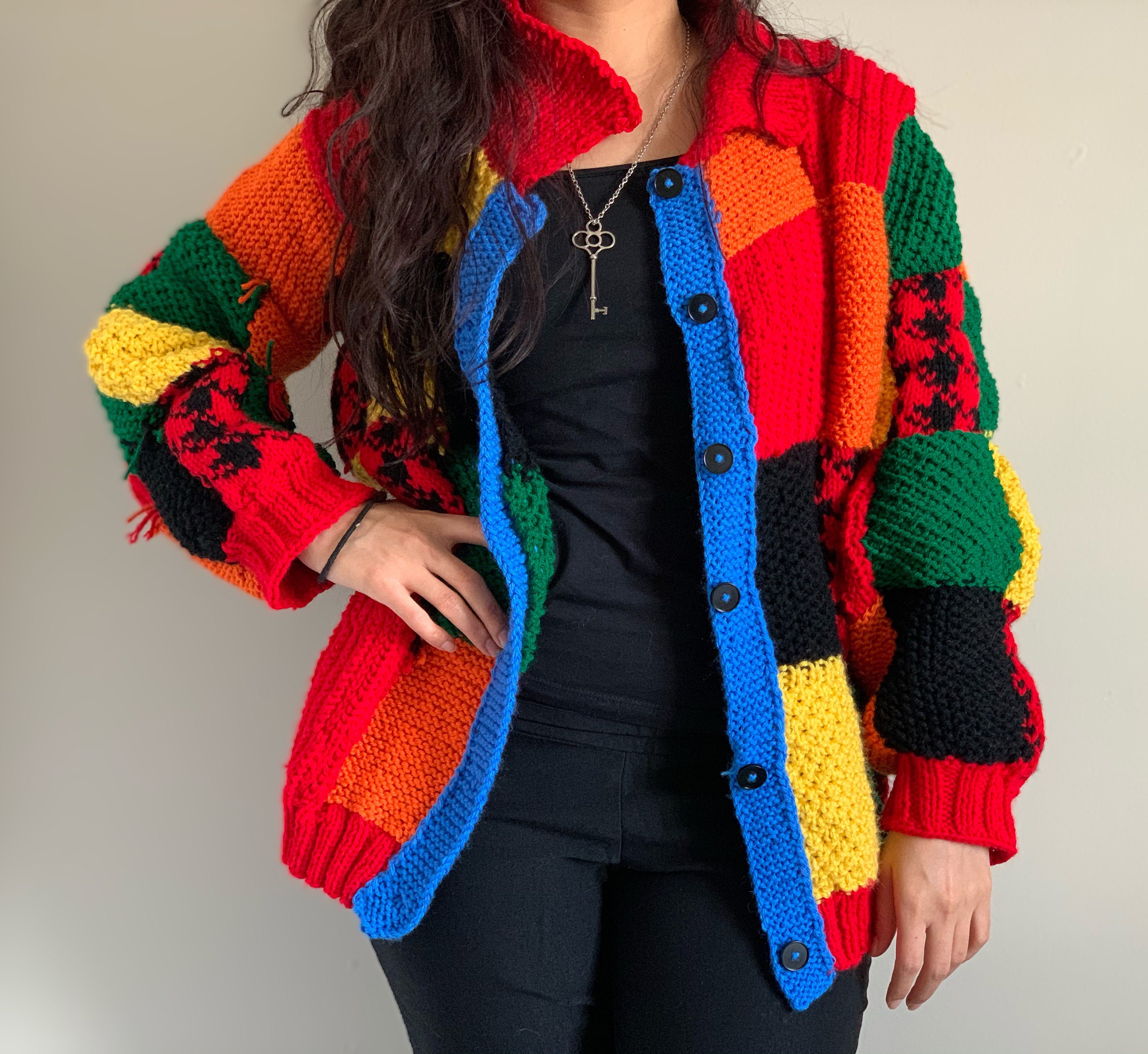 patchwork cardigan