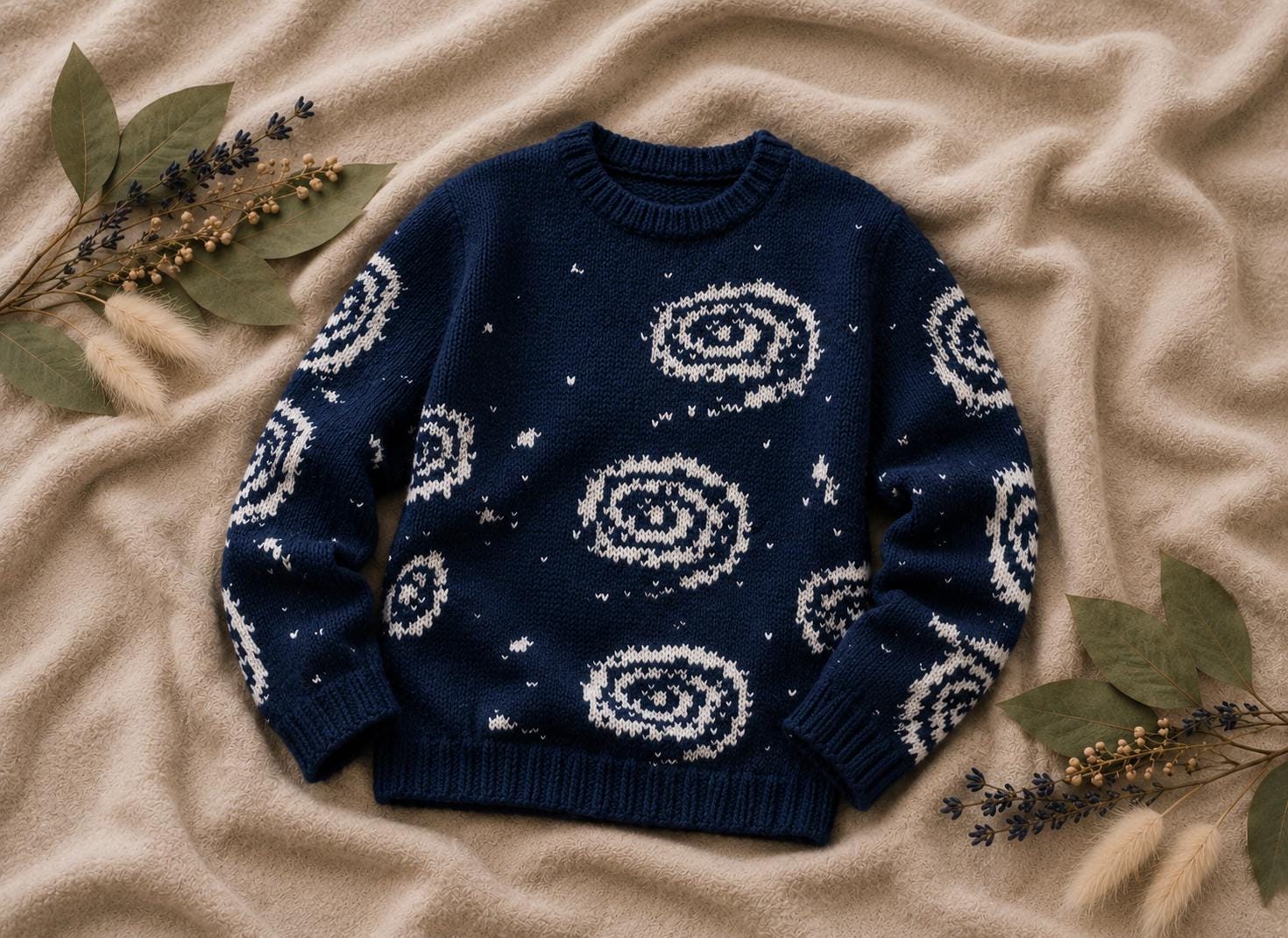 Hand Knitted Galaxy Sweater – Eternal Sunshine of the Spotless 